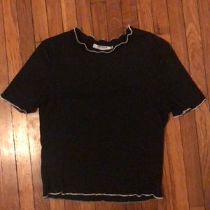 Zara Black Crop Top